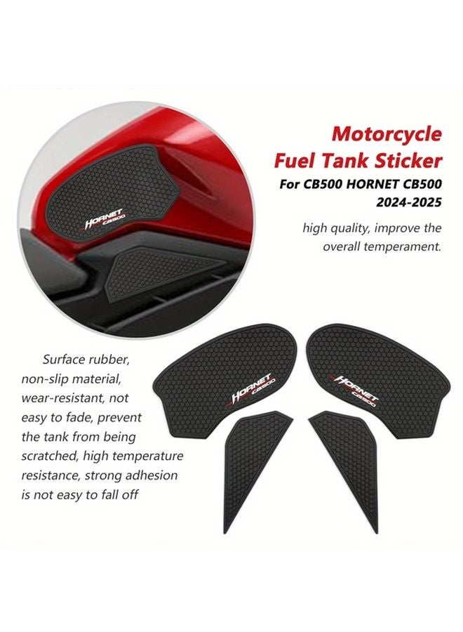 Black Fuel Tank Traction Pad Anti Slip Sticker For Honda CB500 Hornet 2024 2025 - Image 5